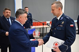 Funkcjonariusze podczas odznaczenia