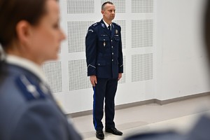 Funkcjonariusze podczas odznaczenia