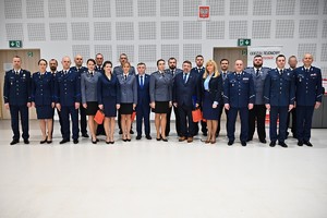 Policjanci podczas odznaczenia