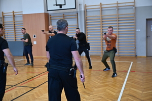 Funkcjonariusze podczas szkolenia