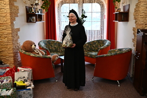 Uczestnicy podczas akcji "Paczuszka dla Maluszka”