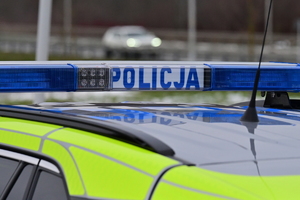 Belka policyjnego radiowozu