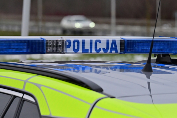 Belka policyjnego radiowozu