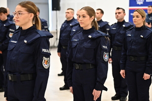 Policjanci podczas ślubowania