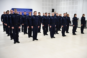 Policjanci podczas ślubowania