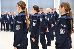Policjanci podczas ślubowania