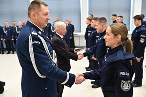 Policjanci podczas ślubowania