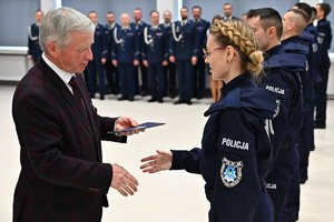 Policjanci podczas ślubowania