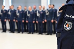 Policjanci podczas ślubowania