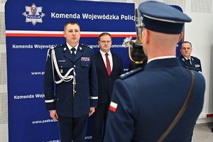 Policjanci podczas ślubowania