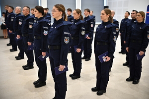 Policjanci podczas ślubowania