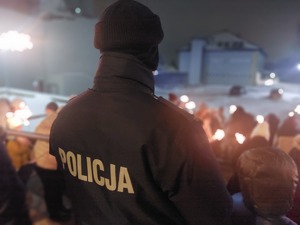 Policjanci z Łańcuta podczas finału WOŚP