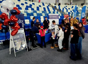 Policjanci KPP w Mielcu podczas finału WOŚP w Mielcu