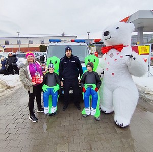 Policjanci podczas finału WOŚP w Krośnie