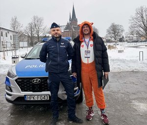 Policjanci ze Stalowej Woli podczas finału WOŚP