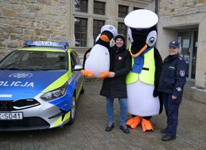 Policjanci z Sanoka podczas finału WOŚP