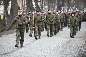 Uczestnicy obchodów Narodowego Dnia Pamięci Żołnierzy Armii Krajowej