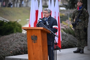Uczestnicy obchodów Narodowego Dnia Pamięci Żołnierzy Armii Krajowej