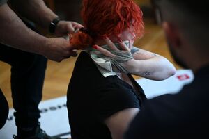 Uczestnicy podczas szkolenia