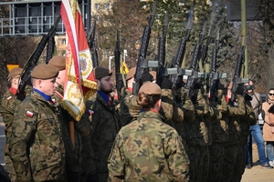 Uczestnicy obchodów Narodowego Dnia Pamięci Żołnierzy Wyklętych w Rzeszowie