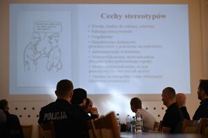 Uczestnicy podczas szkolenia z zakresu zagadnień praw człowieka