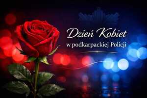 Grafika - Dzień Kobiet w podkarpackiej Policji
