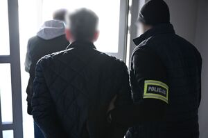 Funkcjonariusze podczas czynności