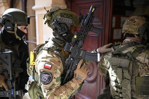 Policjanci podczas szkolenia