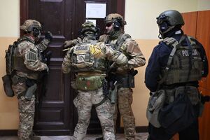 Policjanci podczas szkolenia