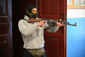 Policjanci podczas szkolenia