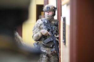 Policjanci podczas szkolenia