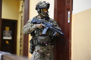 Policjanci podczas szkolenia