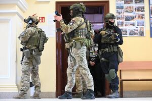 Policjanci podczas szkolenia