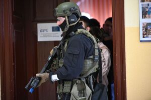 Policjanci podczas szkolenia