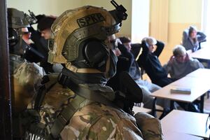 Policjanci podczas szkolenia