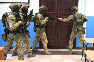 Policjanci podczas szkolenia