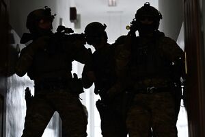 Policjanci podczas szkolenia