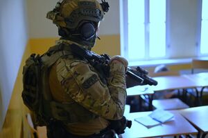 Policjanci podczas szkolenia