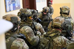 Policjanci podczas szkolenia