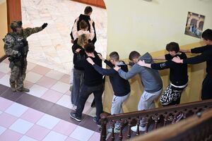 Policjanci podczas szkolenia