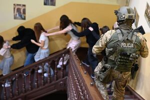 Policjanci podczas szkolenia