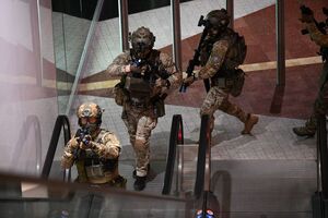 Funkcjonariusze podczas doskonalenia umiejętności