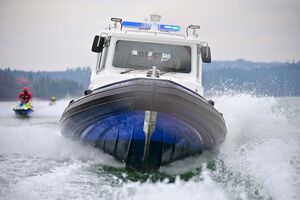 Policjanci oraz inne osoby podczas doskonalenia