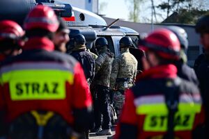 Policjanci podczas szkolenia