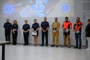 Uczestnicy podczas wojewódzkiego finału zawodów ratowników medycznych