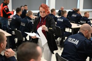 Uczestnicy podczas wojewódzkiego finału zawodów ratowników medycznych