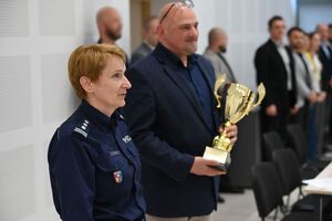 Funkcjonariusze podczas uroczystego zakończenia konkursu „Policjant Służby Kryminalnej Roku 2026"