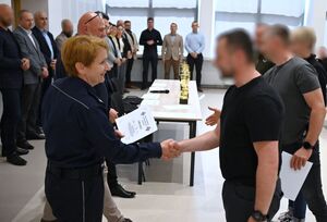 Funkcjonariusze podczas uroczystego zakończenia konkursu „Policjant Służby Kryminalnej Roku 2026"