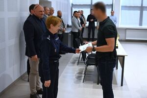 Funkcjonariusze podczas uroczystego zakończenia konkursu „Policjant Służby Kryminalnej Roku 2026"