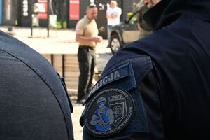 Policjanci podczas szkolenia